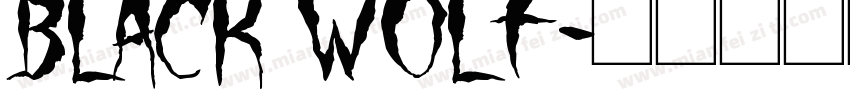 Black Wolf字体转换
